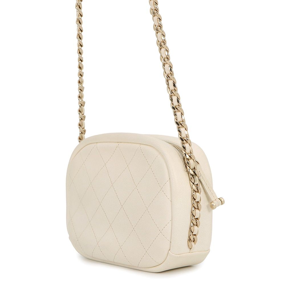 Chanel Chain Shoulder Bag Quilted CC Logo Leather — view 2
