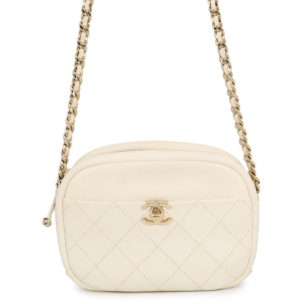 Chanel Chain Shoulder Bag Quilted CC Logo Leather