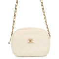 Chanel Chain Shoulder Bag Quilted CC Logo Leather