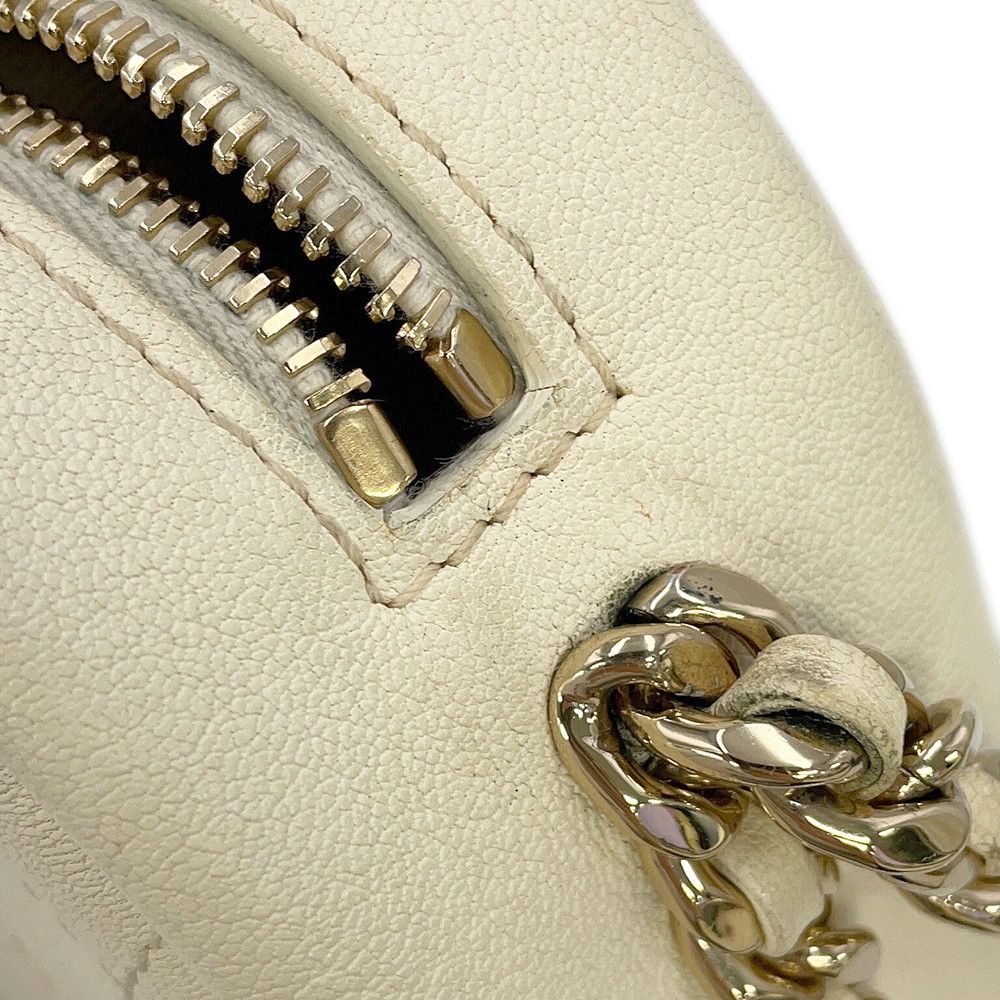 Chanel Chain Shoulder Bag Quilted CC Logo Leather — view 9