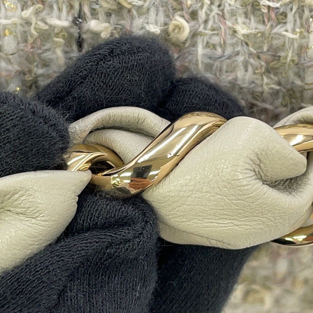 Chanel Chain Shoulder Bag CC Logo Quilted Single Flap Tweed — view 9