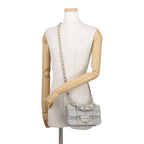 Chanel Chain Shoulder Bag CC Logo Quilted Single Flap Tweed — view 5