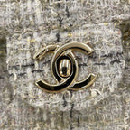 Chanel Chain Shoulder Bag CC Logo Quilted Single Flap Tweed — view 8
