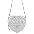 Chanel Chain Shoulder Bag Quilted CC Logo Heart