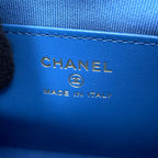 Chanel Chain Shoulder Bag Quilted CC Logo Denim 2-Way — view 8