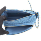 Chanel Chain Shoulder Bag Quilted CC Logo Denim 2-Way — view 6