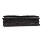 Chanel Chain Wallet Classic Quilted CC Logo Caviar Leather Black Shoulder — view 3