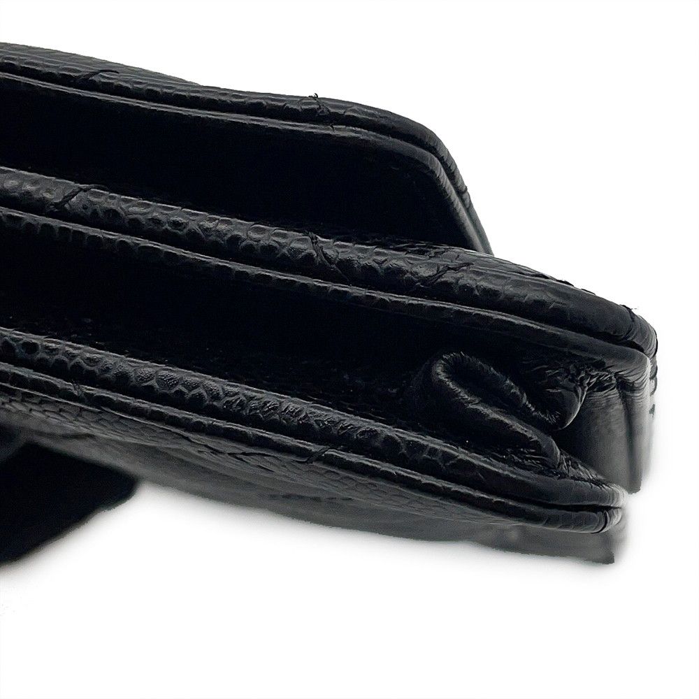 Chanel Chain Wallet Classic Quilted CC Logo Caviar Leather Black Shoulder — view 9