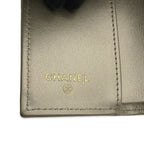 Chanel Trifold Wallet Quilted CC Logo Small Flap Metallic Caviar Leather — view 9
