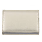 Chanel Trifold Wallet Quilted CC Logo Small Flap Metallic Caviar Leather — view 3