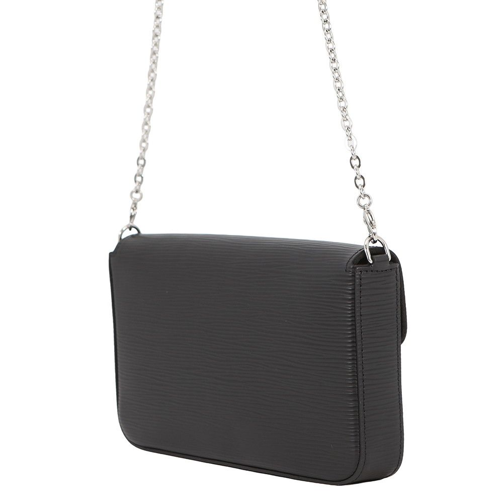 Louis Vuitton Chain Wallet Epi Pochette Felicity Black Shoulder — view 2