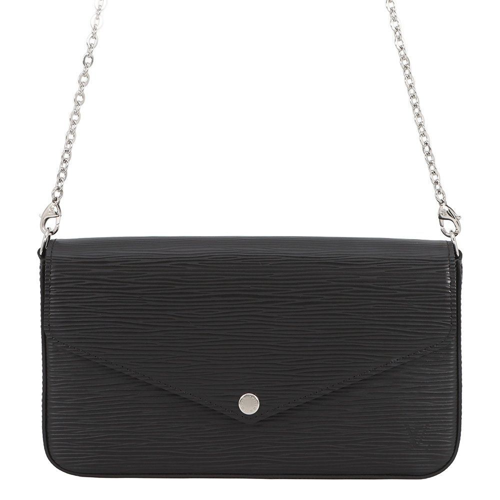 Louis Vuitton Chain Wallet Epi Pochette Felicity Black Shoulder