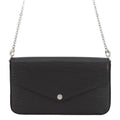 Louis Vuitton Chain Wallet Epi Pochette Felicity Black Shoulder