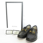 Gucci Leather Bit Loafers 36.5 Black — view 8