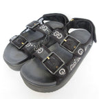 Gucci GG Crystal Mesh Sandals 37 Black