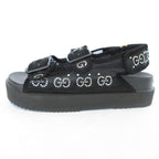 Gucci GG Crystal Mesh Sandals 37 Black — view 2