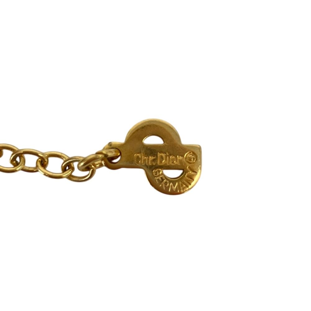 Dior Vintage Logo Pendant Gold Plated — view 4