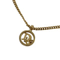 Dior Vintage Logo Pendant Gold Plated