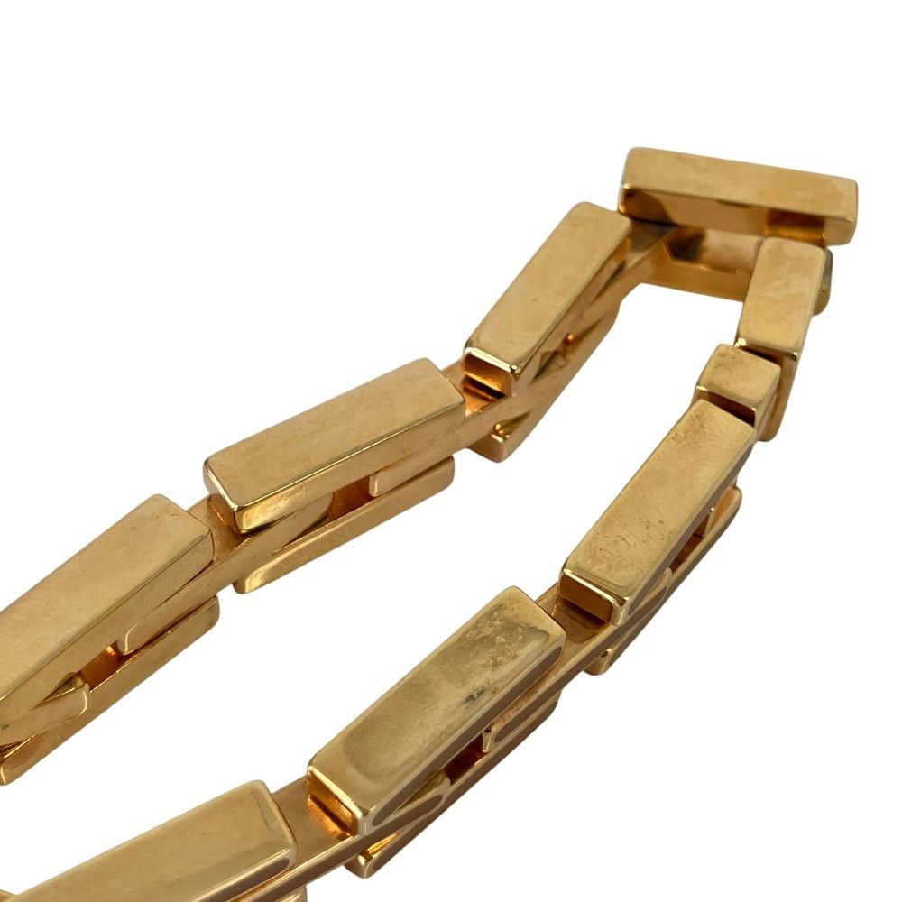 Prada Metal Enamel Chain Bracelet Gold Color Orange — view 6