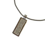 Dior Vintage Trotter Rhinestone Necklace Silver — view 2