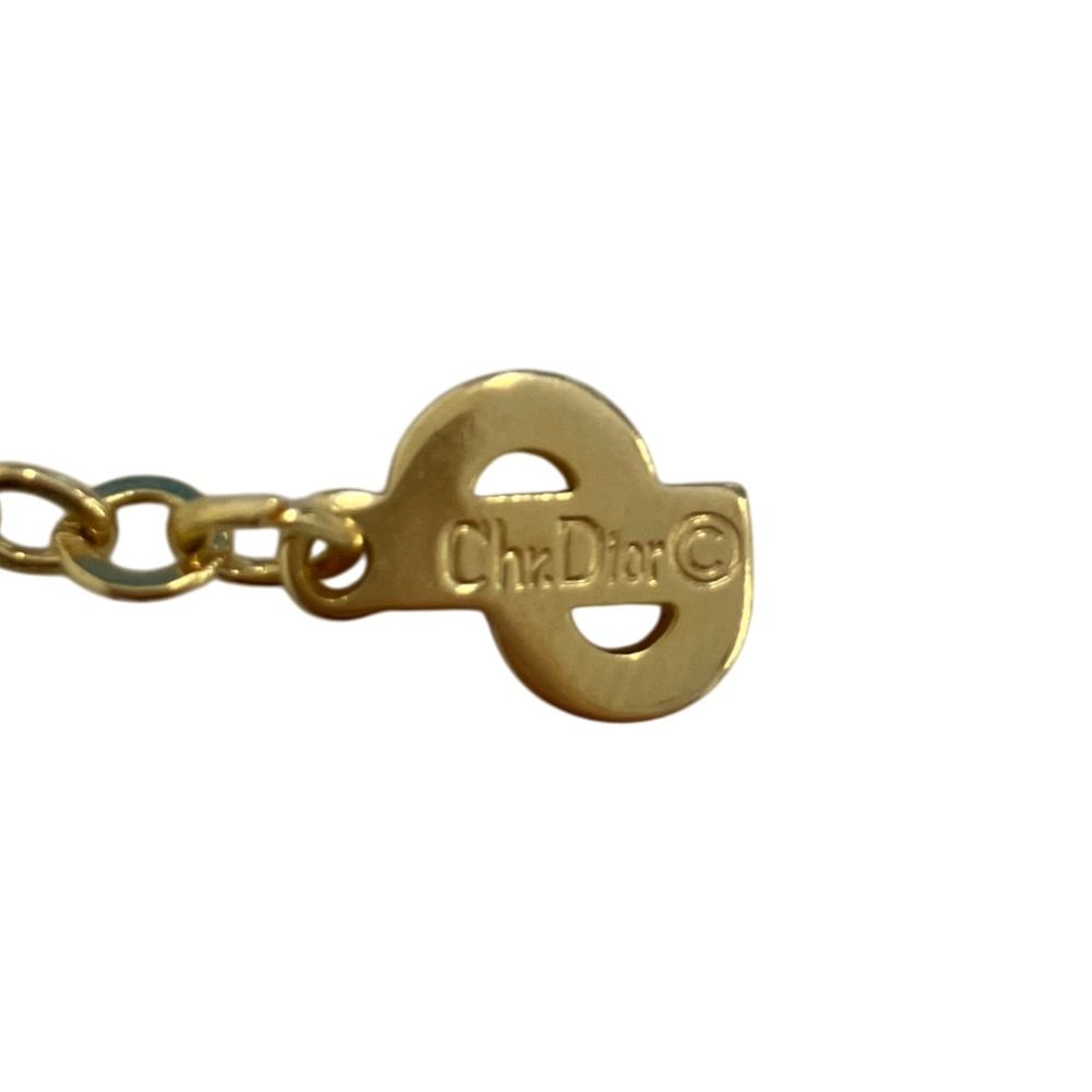 Dior Vintage Logo Chain Pendant Gold Plated — view 6