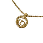Dior Vintage Logo Chain Pendant Gold Plated — view 2