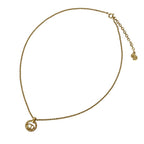 Dior Vintage Logo Chain Pendant Gold Plated — view 3