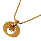 Dior Vintage Logo Snake Chain Necklace Gold Plated