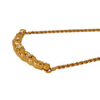 Dior Vintage Rhinestone Chain Necklace Gold Plated — view 3