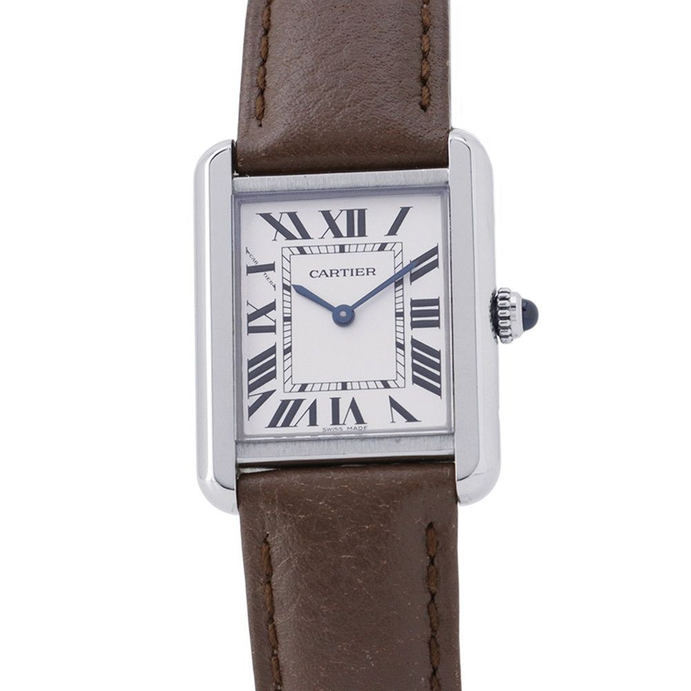 Cartier Tank Solo SM Watch Silver Dial Quartz