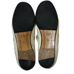 Gucci Star Bi Embroidery Jordan Horsebit Loafers 36 White — view 4