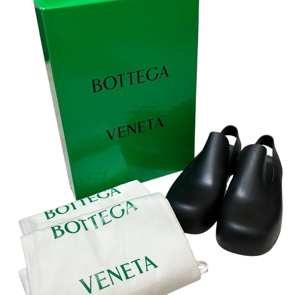 Bottega Veneta Paddle Sling Back Rubber Sandals 36 Black — view 7