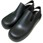Bottega Veneta Paddle Sling Back Rubber Sandals 36 Black