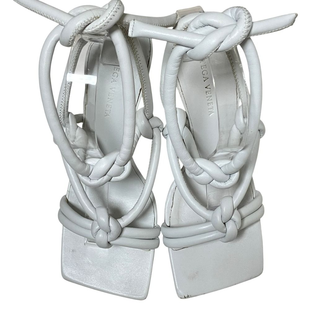 Bottega Veneta Leather Strap Sandals 36.5 White — view 5