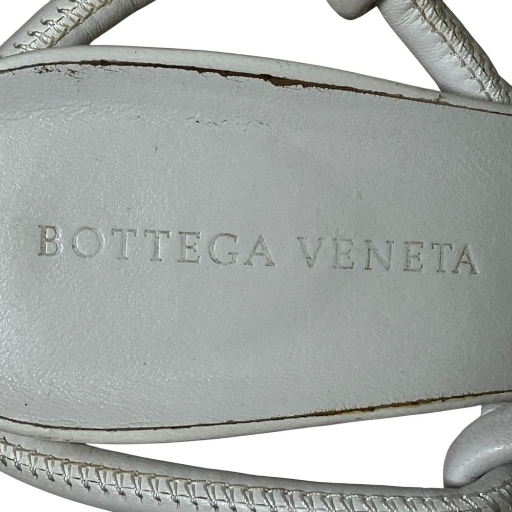 Bottega Veneta Leather Strap Sandals 36.5 White — view 8