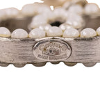 Chanel CC Logo Pearl Necklace Gold — view 7