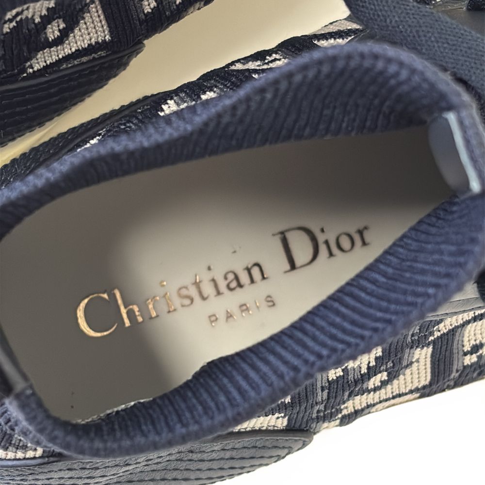 Dior Walk'n' Oblique Sneakers 35.5 Navy White — view 9