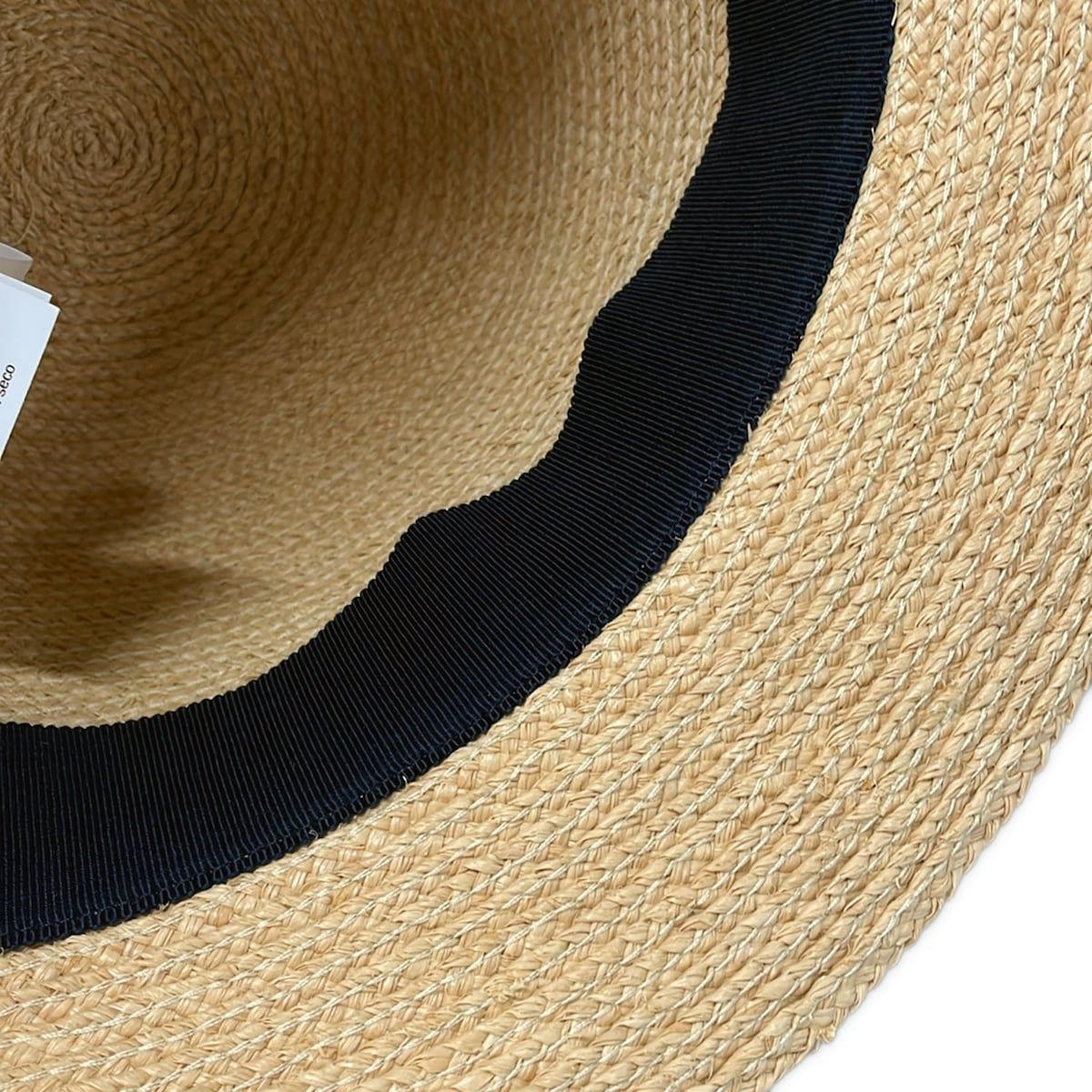 Hermes Hat 59 Beige Navy Light Blue Silk — view 9