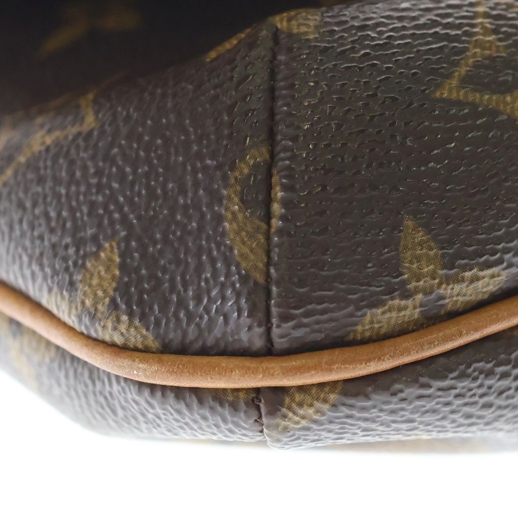 Louis Vuitton Monogram Musette Tango Shoulder Bag Brown Leather Gold — view 5