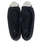 Chanel CC Logo Flat Shoes Black — view 4