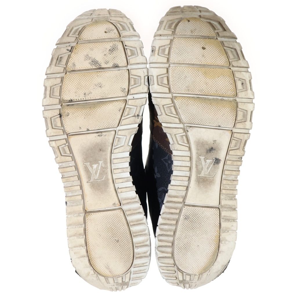 Louis Vuitton Monogram Sneakers Luxembourg Line Brown White 9 — view 5