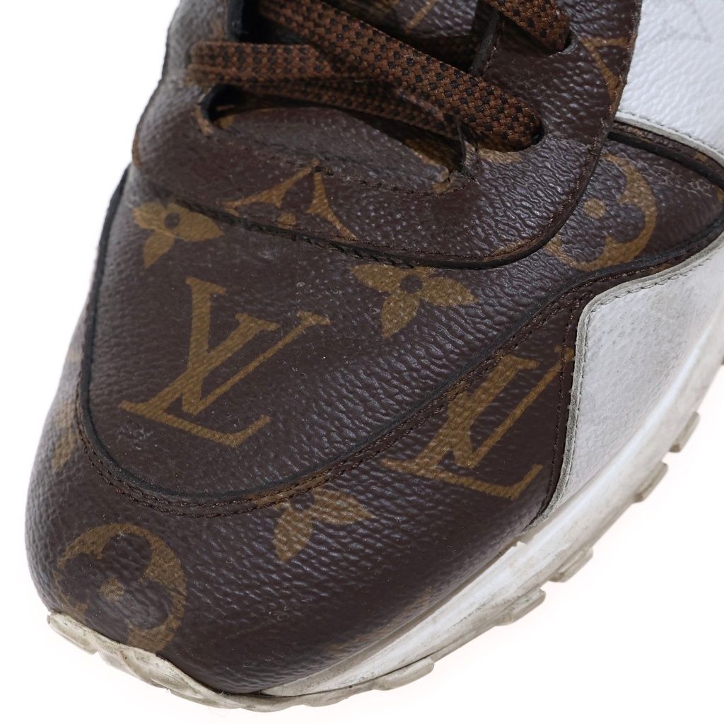 Louis Vuitton Monogram Sneakers Luxembourg Line Brown White 9 — view 6