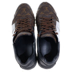 Louis Vuitton Monogram Sneakers Luxembourg Line Brown White 9 — view 4
