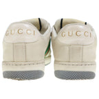 Gucci Screener GG Logo Leather Lace Up Sneakers Beige — view 3