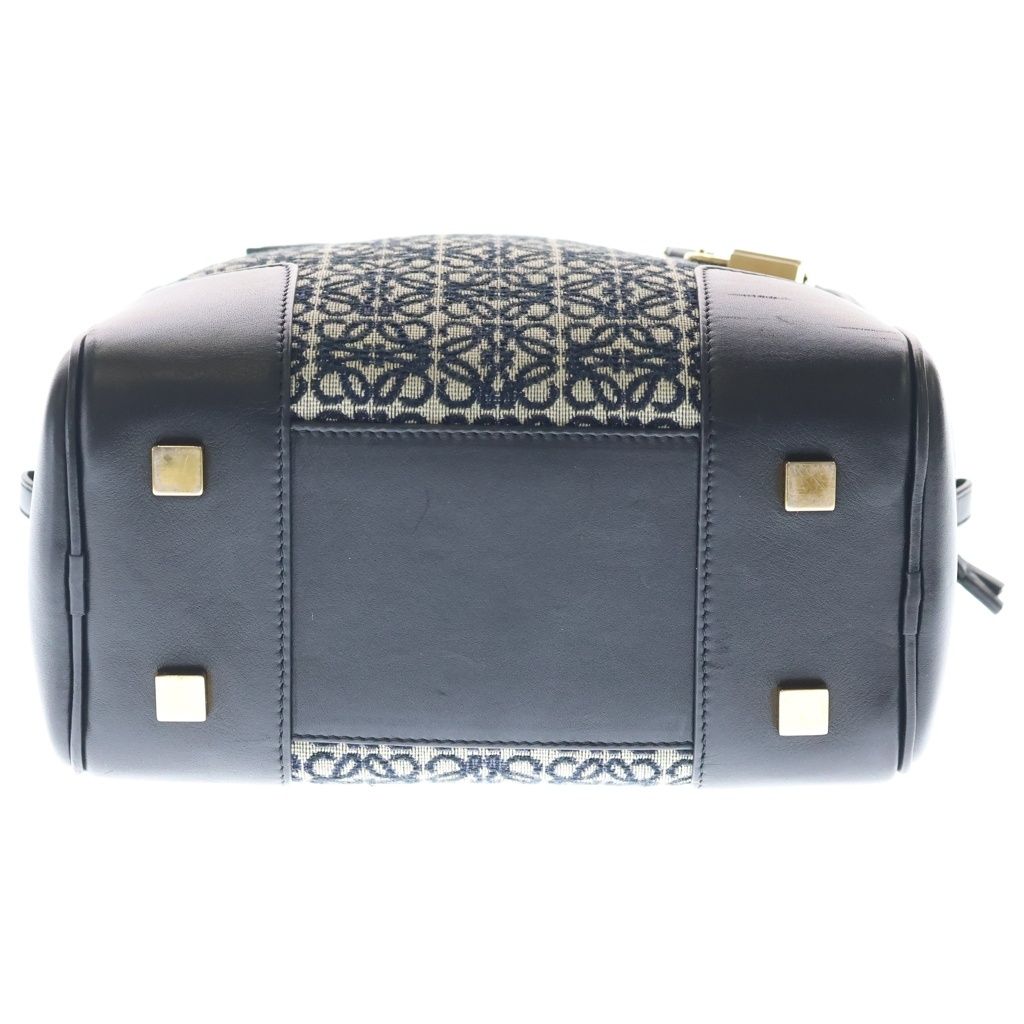 Loewe Anagram Amazona 19 Jacquard Canvas Leather 2-Way Shoulder Bag Black Beige — view 4