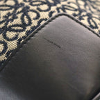 Loewe Anagram Amazona 19 Jacquard Canvas Leather 2-Way Shoulder Bag Black Beige — view 6