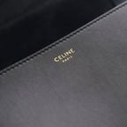 Celine Folco Cuir Triomphe Calf Shoulder Bag Black — view 6