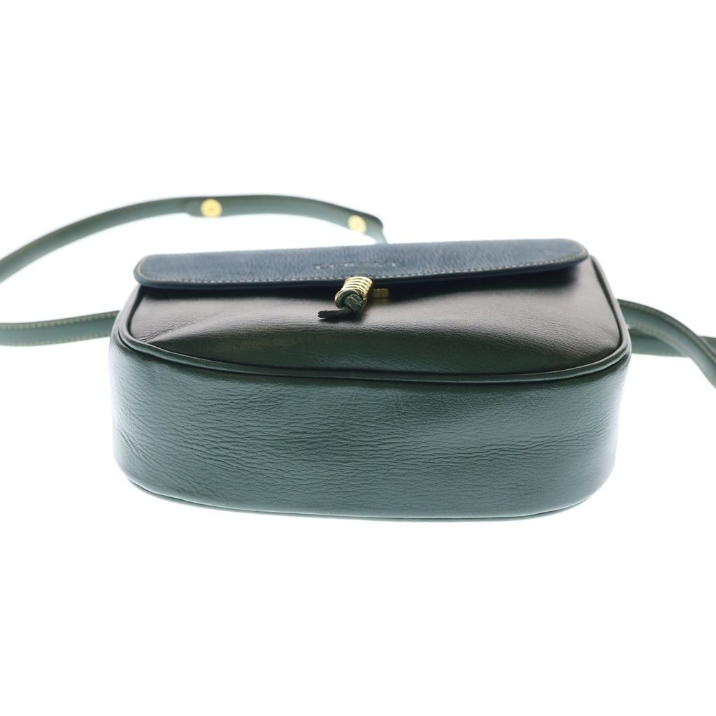 Loewe Velasquez 2-Way Shoulder Bag Blue Green Leather Gold — view 4