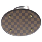 Louis Vuitton Damier Ebene Marais Handbag Mini Tote Brown Leather Gold — view 4