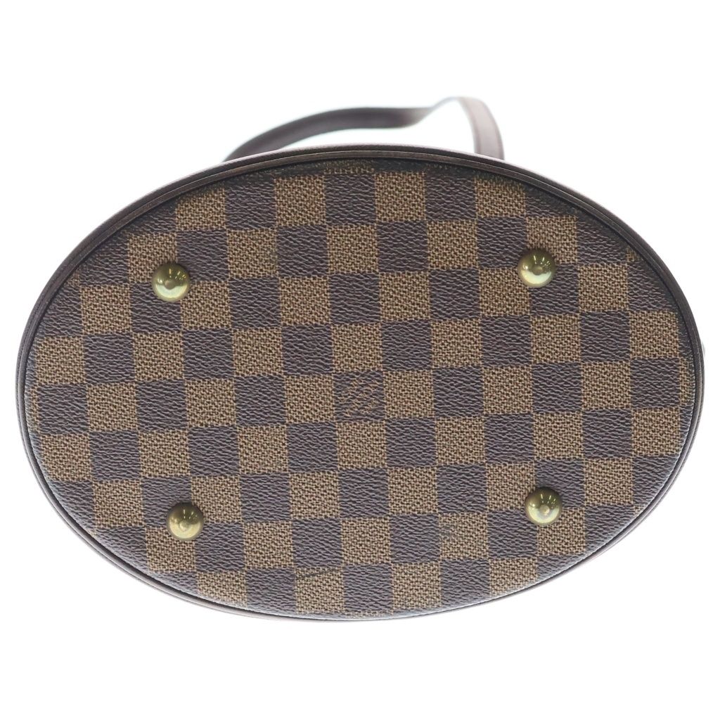 Louis Vuitton Damier Ebene Marais Handbag Mini Tote Brown Leather Gold — view 4